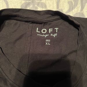 Loft black T-shirt size xl